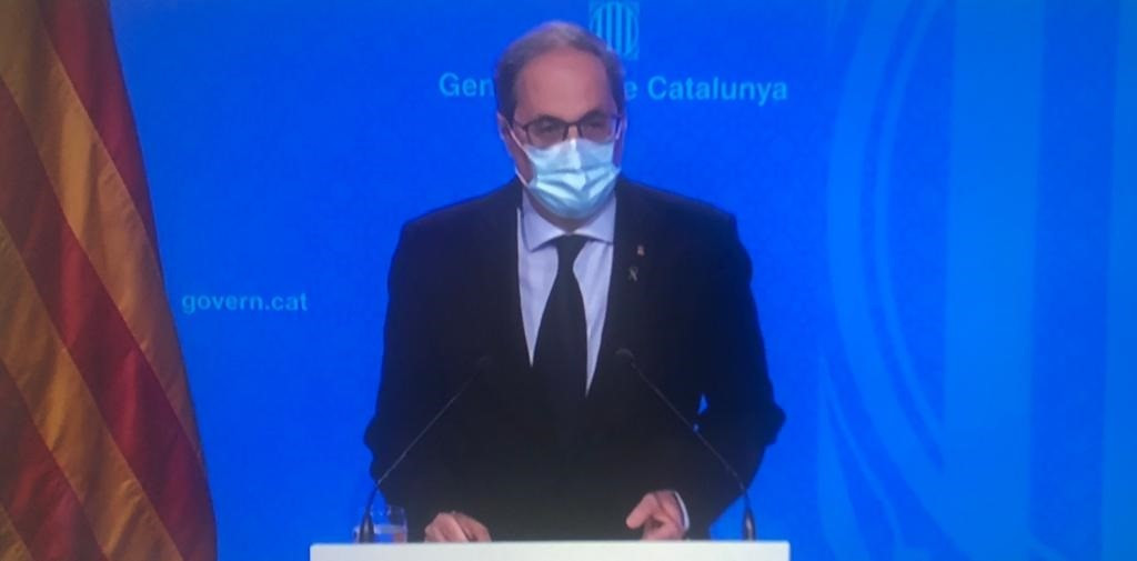 El presidente de la Generalitat, Quim Torra