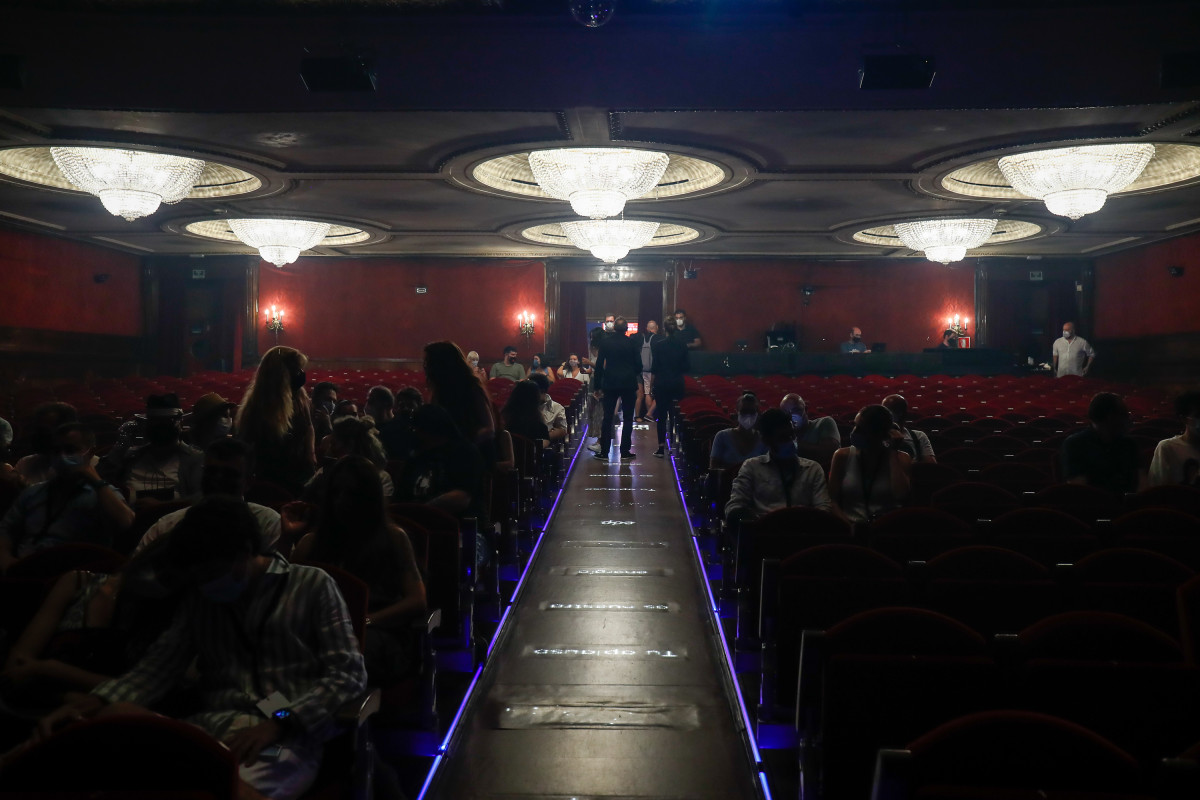 Teatro con el aforo limitado a causa de la pandemia de coronavirus (Archivo)