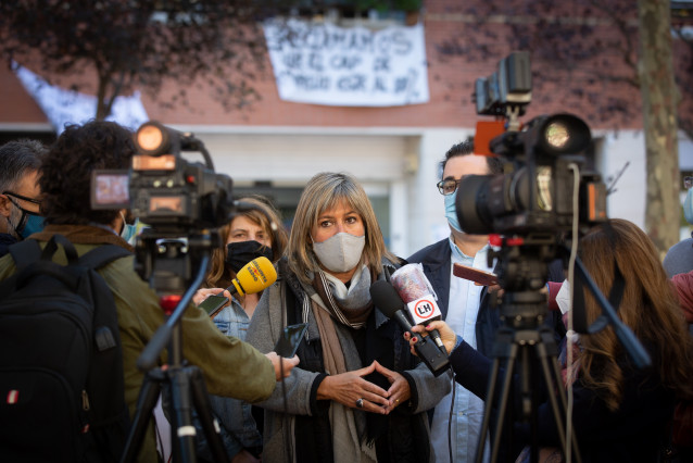 La alcaldesa de L'Hospitalet de Llobregat y presidenta del PSC, Núria Marín, en Barcelona, Catalunya, (España), a 16 de octubre de 2020.