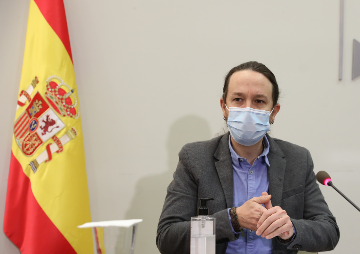 El vicepresidente del Gobierno y ministro de Derechos Sociales y Agenda 2030, Pablo Iglesias