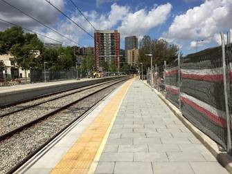 Estación de Torre del Baró de Renfe, en Barcelona