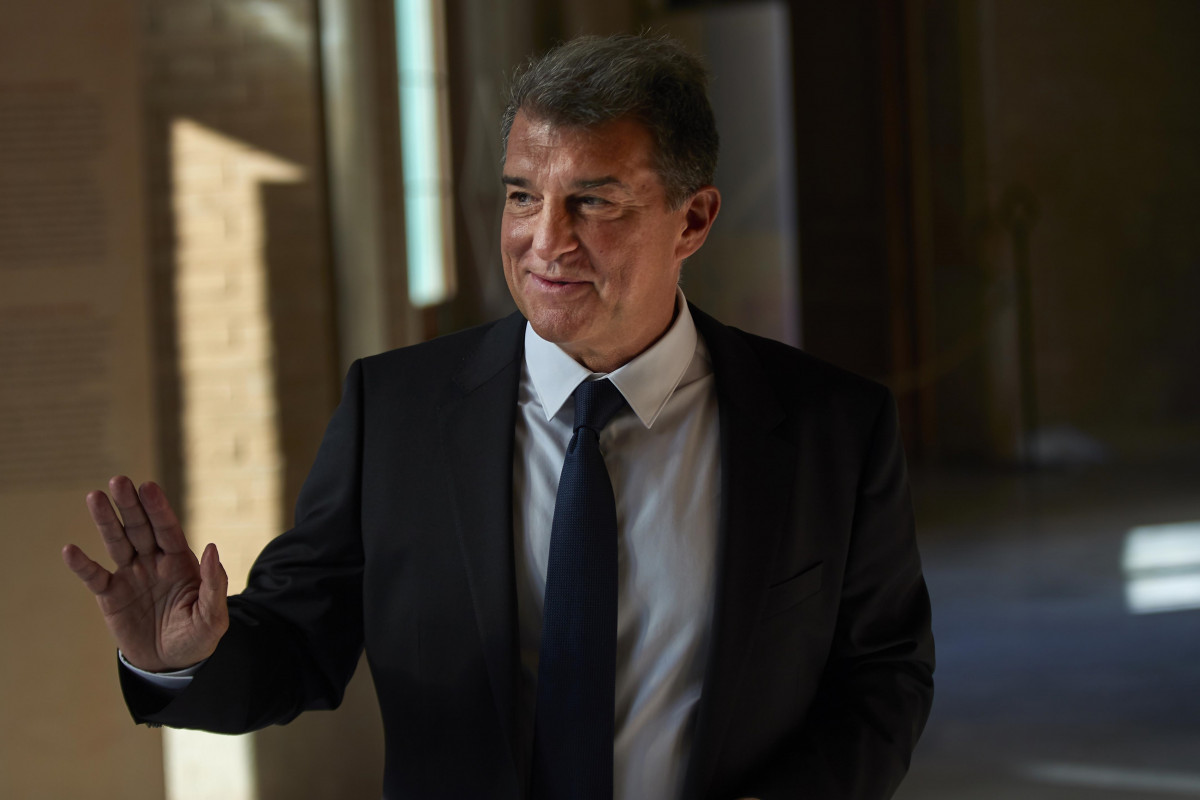 Archivo - Arxivo - El candidat a la presidència del FC Barcelona Joan Laporta, en un acte del seu precandidatura 'Estimem el Barça'