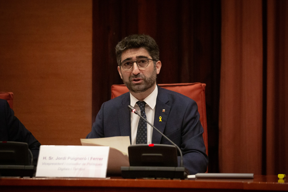 El vicepresidente y conseller de Políticas Digitales y Territorio de la Generalitat, Jordi Puigneró