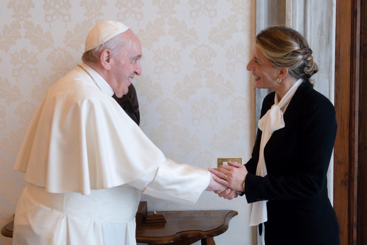 El Papa recibe a la vicepresidenta segunda y ministra de Trabajo, Yolanda Díaz