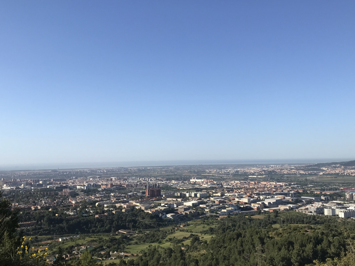 Nube de contaminación en Barcelona (Archivo)