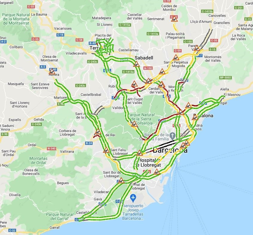 EuropaPress 4352796 mapa carreteras 957 horas jueves