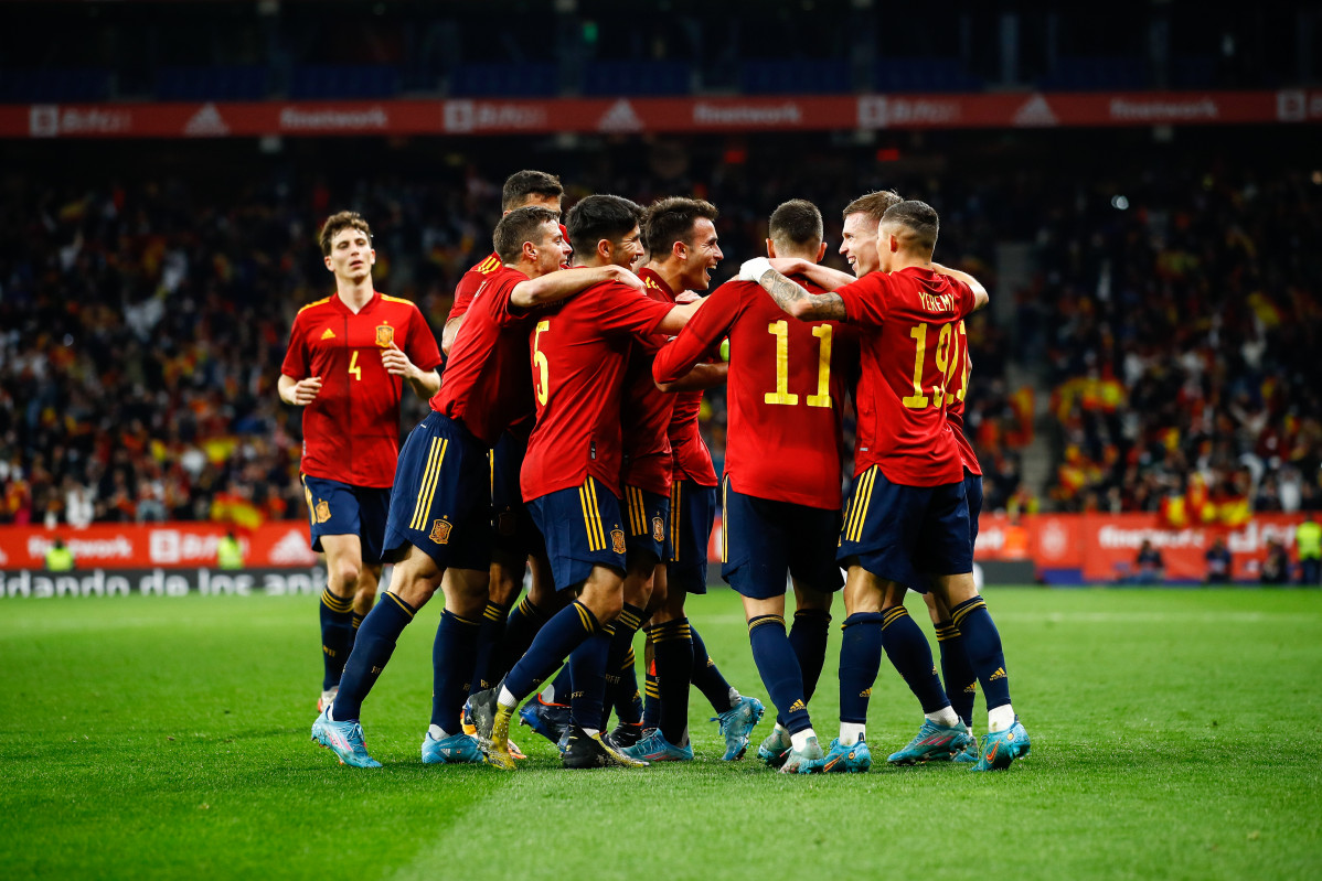 EuropaPress 4344253 dani olmo of spain celebrates goal during the international friendly match