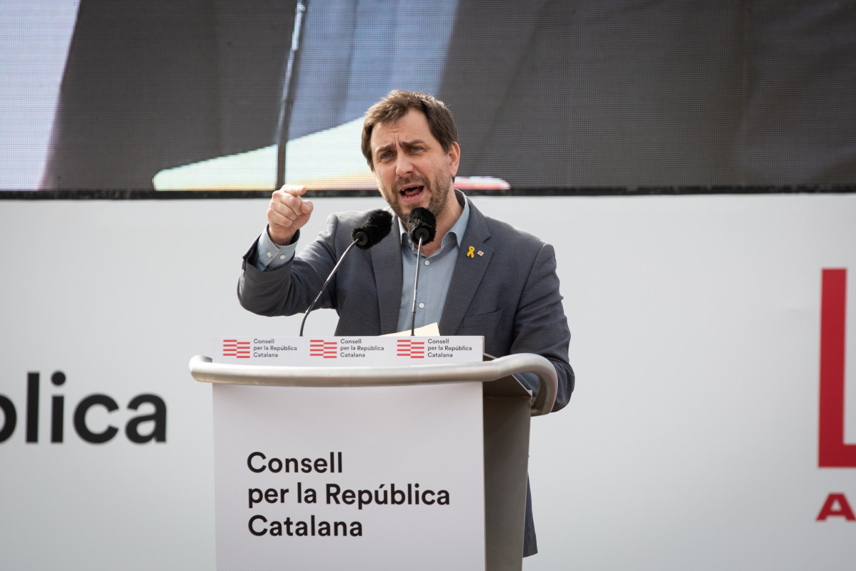 Archivo - El exconseller Toni Comín en el acto del Consell per la República en Perpignan (Francia) el 29 de febrero de 2020.