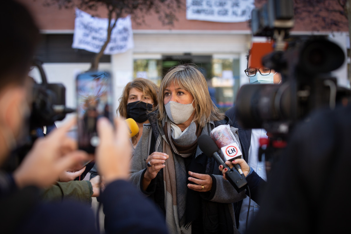 Archivo - La alcaldesa de L'Hospitalet de Llobregat y presidenta del PSC, Núria Marín Martínez, durante su intervención en un acto del PSC en Barcelona, Catalunya, (España), a 16 de octubre de 2020.