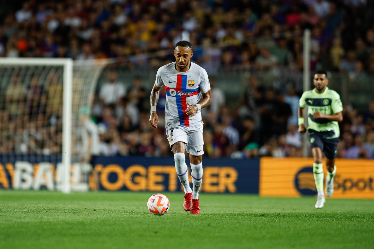 EuropaPress 4641003 pierre emerick aubameyang of fc barcelona in action during the friendly