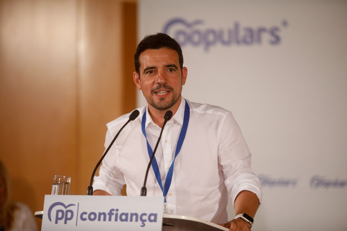 Archivo - El presidente provincial del PP en Barcelona, Manu Reyes. Archivo