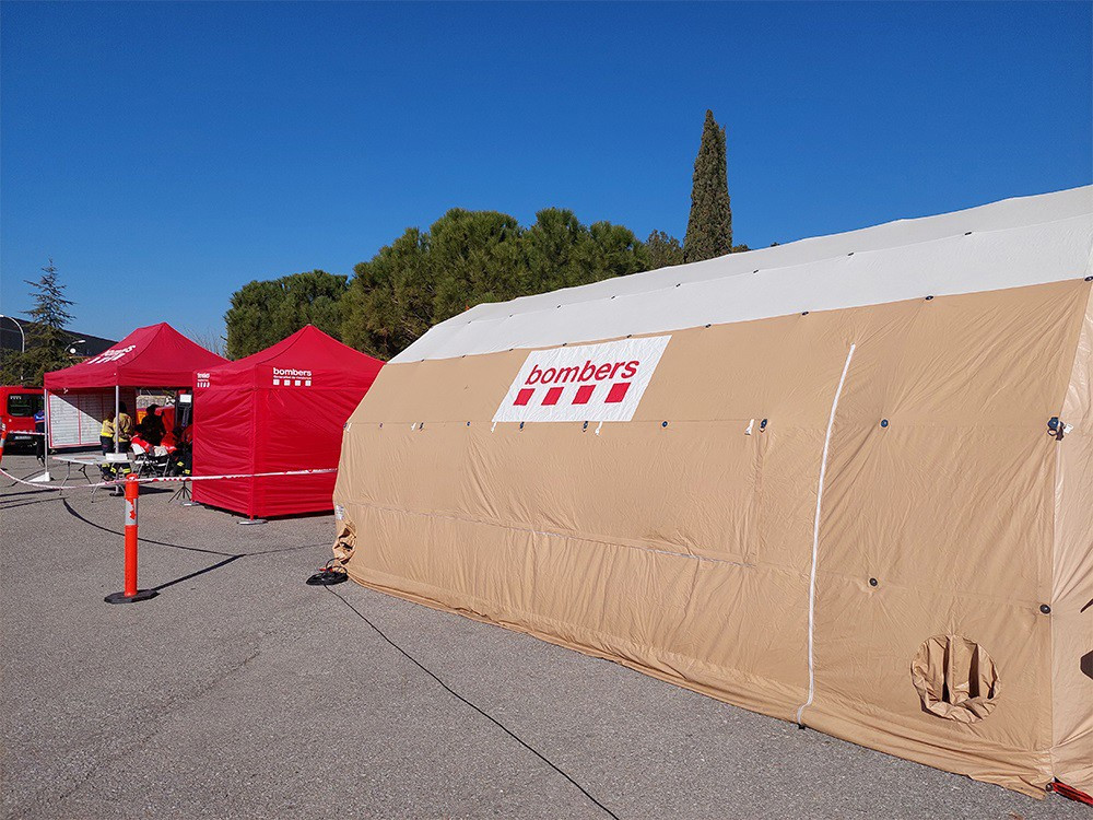 Dispositivo de emergencias para encontrar a la mujer en Esparreguera (Barcelona)