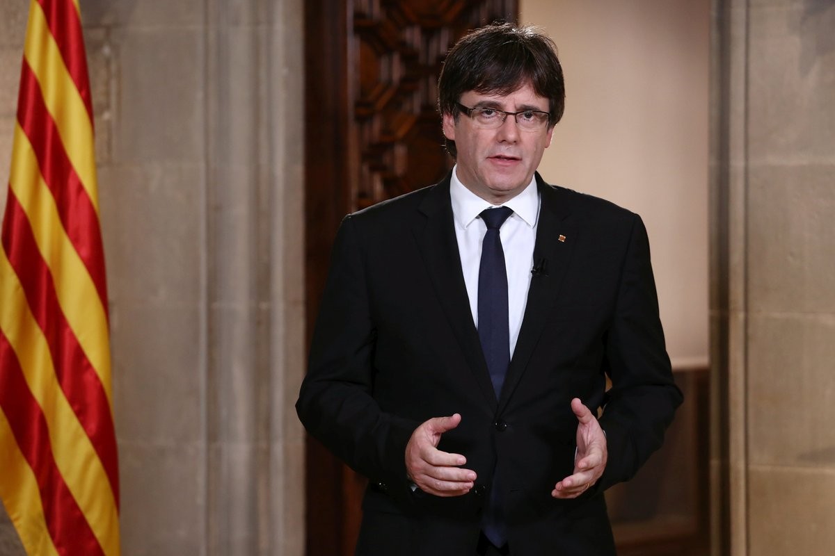 Carles Puigdemont Mensaje Institucional